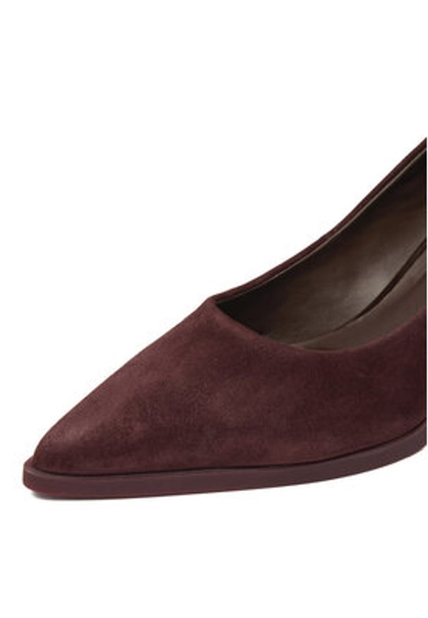 Gino Rossi - GINO ROSSI Szpilki EO-INTI-2635-1 Bordowy. Kolor: czerwony. Materiał: zamsz, skóra. Obcas: na szpilce