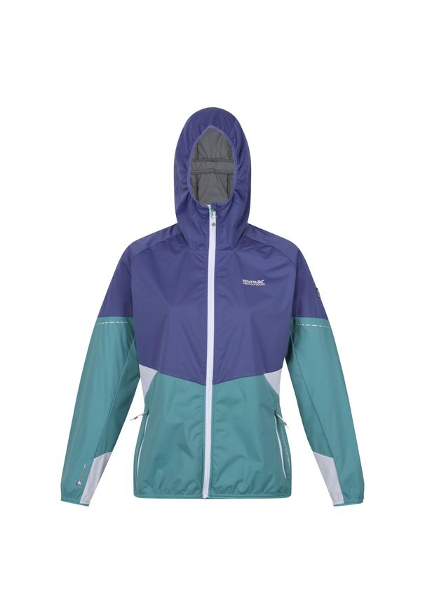 Regatta - Kurtka Softshellowa Damska Niska Waga Tarvos V. Kolor: wielokolorowy, niebieski, szary. Materiał: softshell. Sport: turystyka piesza