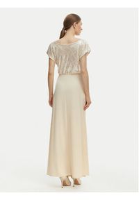 Rinascimento Sukienka wieczorowa CFC0020276002 Beżowy Slim Fit. Kolor: beżowy. Materiał: syntetyk. Styl: wizytowy #3