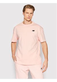 New Balance T-Shirt Unisex UT21503 Różowy Relaxed Fit. Kolor: różowy. Materiał: bawełna