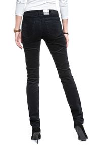 Wrangler - WRANGLER SLIM DARK NAVY W28LEK18R. Wzór: jednolity #7