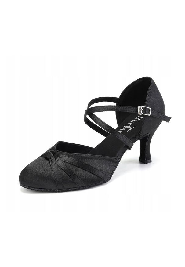 BURTAN - Buty do tańca damskie taniec klasyczny towarzyski standard Burtan Vienna 7,5 cm. Kolor: czarny. Sport: taniec