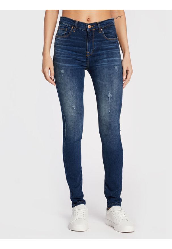 LTB Jeansy Amy 51537 15091 Niebieski Skinny Fit. Kolor: niebieski