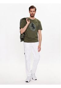 Aeronautica Militare T-Shirt 231TS2123J607 Zielony Regular Fit. Kolor: zielony. Materiał: bawełna #4