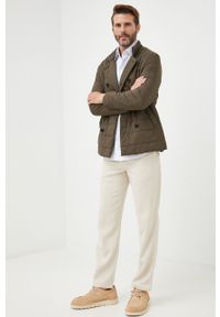 TOMMY HILFIGER - Tommy Hilfiger kurtka męska kolor zielony przejściowa. Okazja: na co dzień. Kolor: zielony. Styl: casual #5