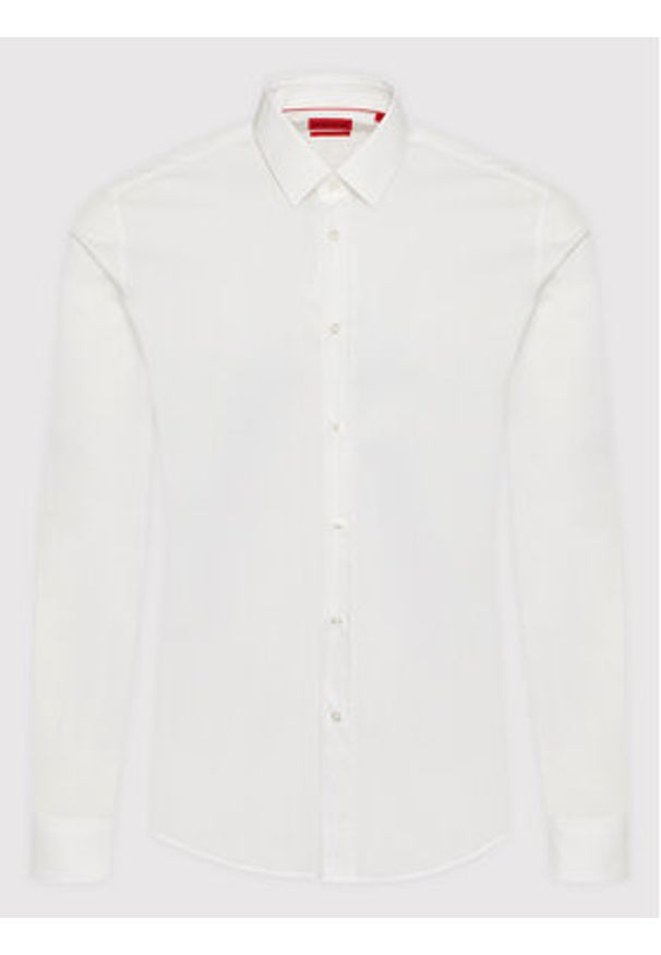 Hugo Koszula Elisha02 50479396 Biały Extra Slim Fit. Kolor: biały. Materiał: bawełna