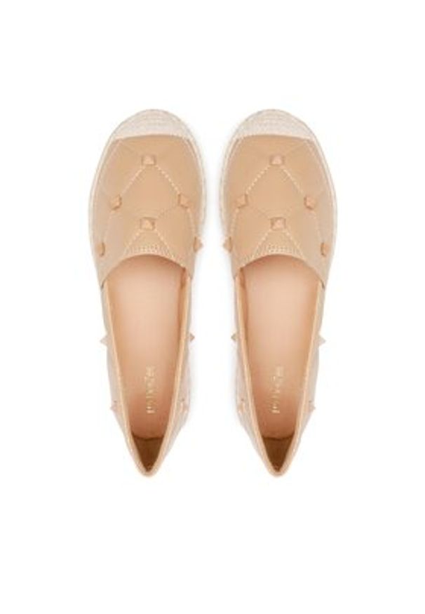 DeeZee Espadryle WS020610-01 Beżowy. Kolor: beżowy. Materiał: skóra