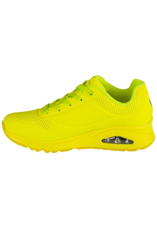 skechers - Buty na co dzień damskie SKECHERS UNO NIGHT SHADES. Okazja: na co dzień. Zapięcie: sznurówki. Kolor: żółty. Materiał: materiał, syntetyk. Szerokość cholewki: normalna. Sport: turystyka piesza