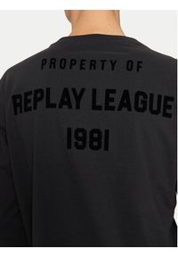 Replay - REPLAY Longsleeve M6942 .000.2660 Czarny Regular Fit. Kolor: czarny. Materiał: bawełna. Długość rękawa: długi rękaw