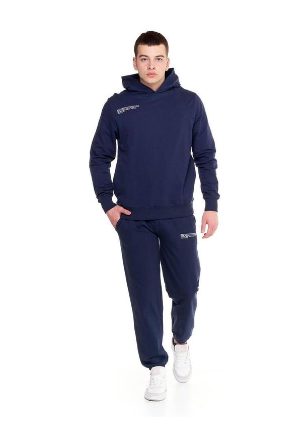LEONE 1947 APPAREL - Męski dres z kapturem Only One. Kolor: niebieski. Materiał: dresówka. Sport: fitness