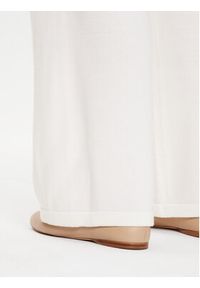 Max Mara Leisure Spodnie dzianinowe Epopea 24263360 Biały Relaxed Fit. Kolor: biały. Materiał: wełna #4