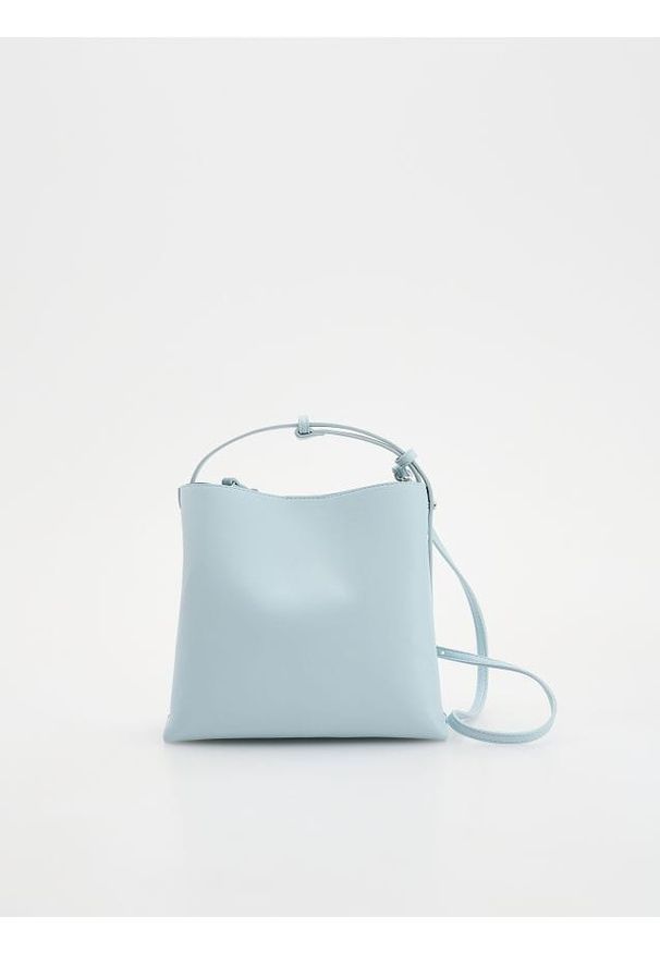 Reserved - Torebka shopper - jasnoniebieski. Kolor: niebieski. Materiał: skórzane