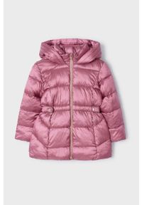 Mayoral kurtka dziecięca kolor różowy. Okazja: na co dzień. Typ kołnierza: kaptur. Kolor: różowy. Materiał: poliester. Styl: casual #1