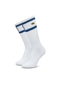 Lacoste Skarpety długie RA8095-00 F2F Biały. Kolor: biały. Materiał: materiał, bawełna