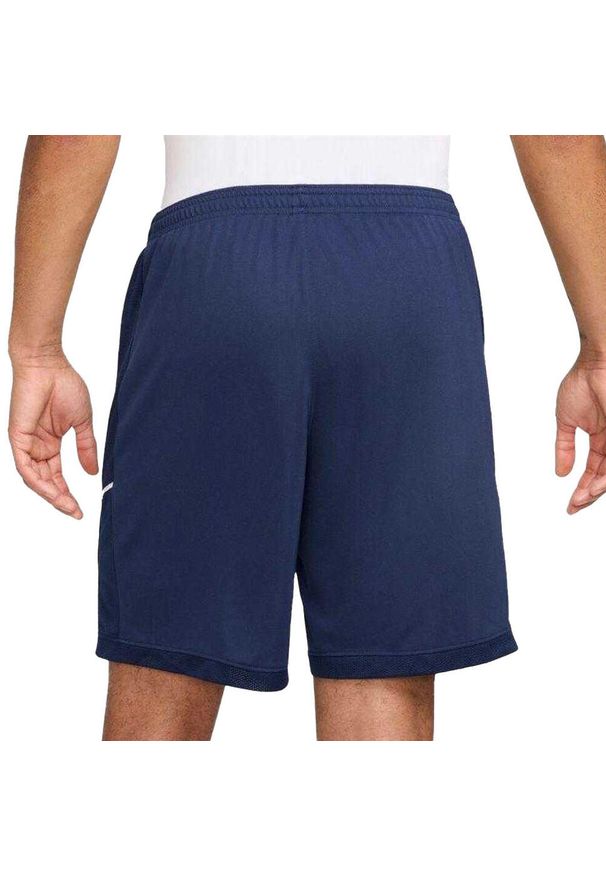 Nike - Męskie Spodenki Academy 25 DriFIT. Kolor: niebieski. Sport: turystyka piesza