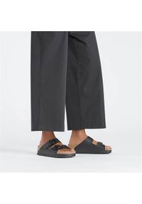 Klapki damskie Birkenstock Arizona Pap Flex Platform. Kolor: czarny. Materiał: materiał. Obcas: na platformie