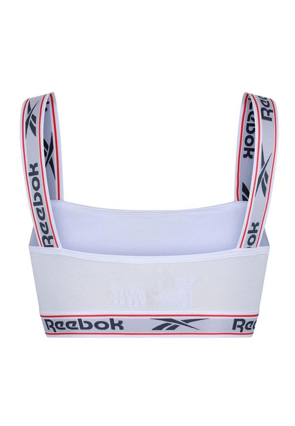 Reebok - Biustonosz Sportowy Damski Krystal. Kolor: biały. Styl: sportowy