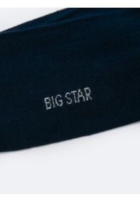 Big-Star - Skarpety męskie bawełniane granatowe Longi 403. Kolor: niebieski. Materiał: bawełna