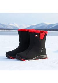 Czarne śniegowce wodoodporne DK SoftShell 15101. Kolor: czarny. Materiał: materiał #1