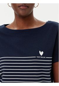 Tom Tailor T-Shirt 1045544 Granatowy Regular Fit. Kolor: niebieski. Materiał: bawełna #4