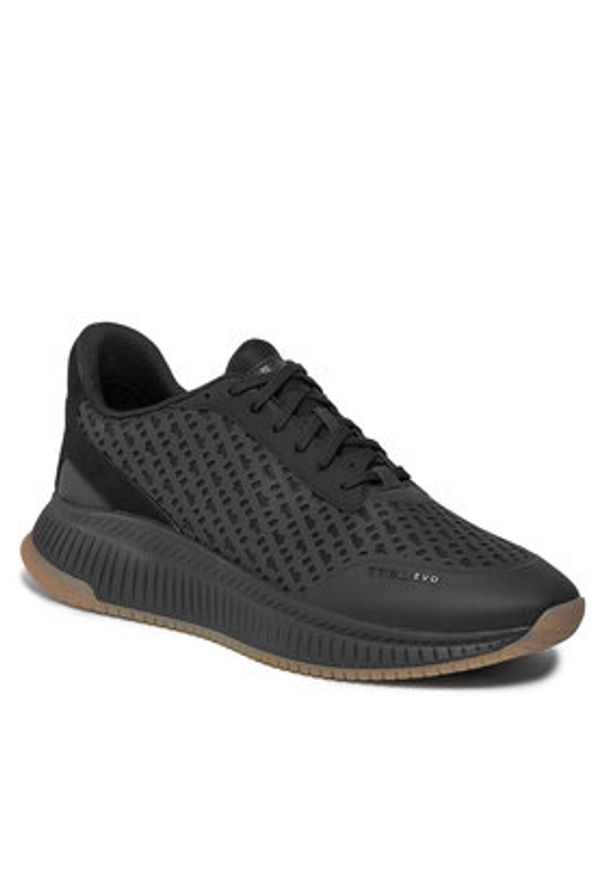 BOSS - Boss Sneakersy Evo Runn 50513016 Czarny. Kolor: czarny. Materiał: materiał