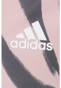 adidas Performance bluza do biegania Run Icon HE0355 kolor różowy. Kolor: różowy. Materiał: skóra, dzianina, materiał. Wzór: ze splotem #4