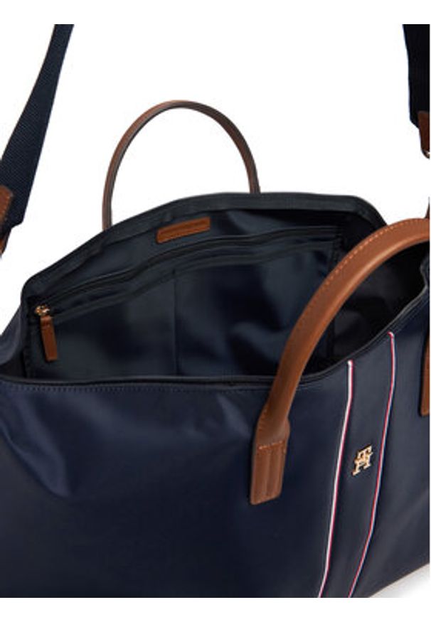 TOMMY HILFIGER - Tommy Hilfiger Torebka Popette Weekender Corp AW0AW18529 Niebieski. Kolor: niebieski