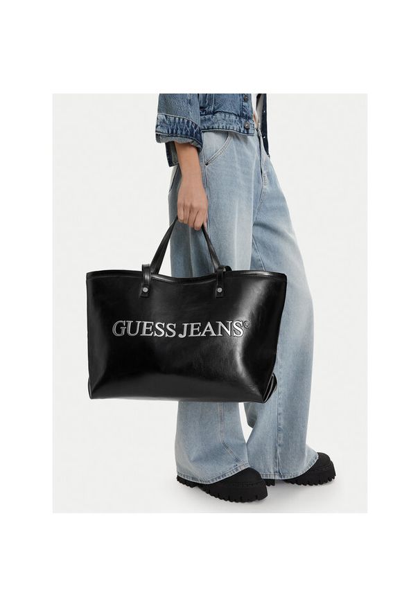 Torebka Guess Jeans. Kolor: czarny