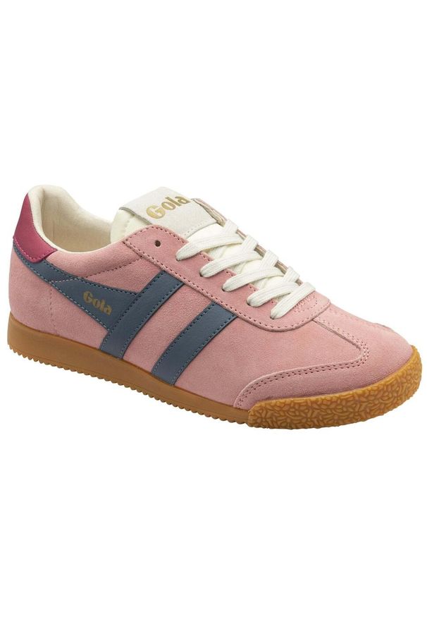 Sneakersy damskie Gola Elan. Kolor: różowy. Materiał: tkanina, guma, skóra. Sport: fitness, turystyka piesza