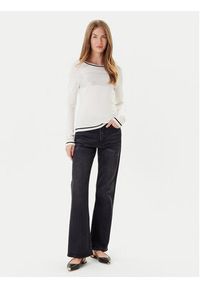 Liu Jo Sport Sweter TF5209 MS49I Écru Regular Fit. Materiał: wiskoza. Styl: sportowy
