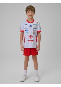 4f - 4F Koszulka meczowa replika domowa z sezonu 2025-26 dziecięca 4F x ZAKSA Kędzierzyn-Koźle - biała 158/164 (12-14 lat). Okazja: do domu. Kolor: biały. Materiał: dzianina, materiał. Wzór: nadruk. Sezon: lato. Styl: młodzieżowy #2