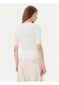 TwinSet - TWINSET Sweter 252TP3240 Beżowy Regular Fit. Kolor: beżowy. Materiał: wiskoza
