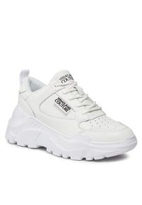 Versace Jeans Couture Sneakersy 75VA3SC2 Biały. Kolor: biały. Materiał: skóra