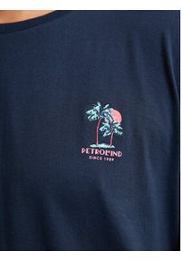 Petrol Industries T-Shirt M-1050-TSR644 Granatowy Regular Fit. Kolor: niebieski. Materiał: bawełna #3