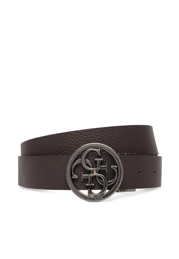 Guess Pasek BM7885 P6235 Brązowy. Kolor: brązowy. Materiał: skóra