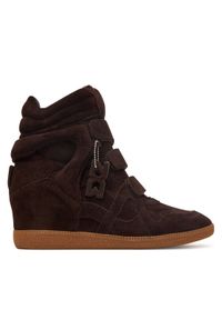 Nokwol Sneakersy Demmi Brązowy. Kolor: brązowy. Materiał: zamsz, skóra