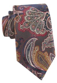 Elegancki Krawat Chattier - Kolorowy w Orientalny Wzór. Kolor: wielokolorowy. Materiał: tkanina. Wzór: kolorowy. Styl: elegancki #1