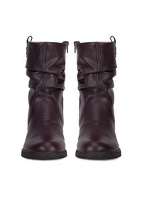 Rieker Botki Z9583-35 Bordowy. Kolor: czerwony. Materiał: materiał #7