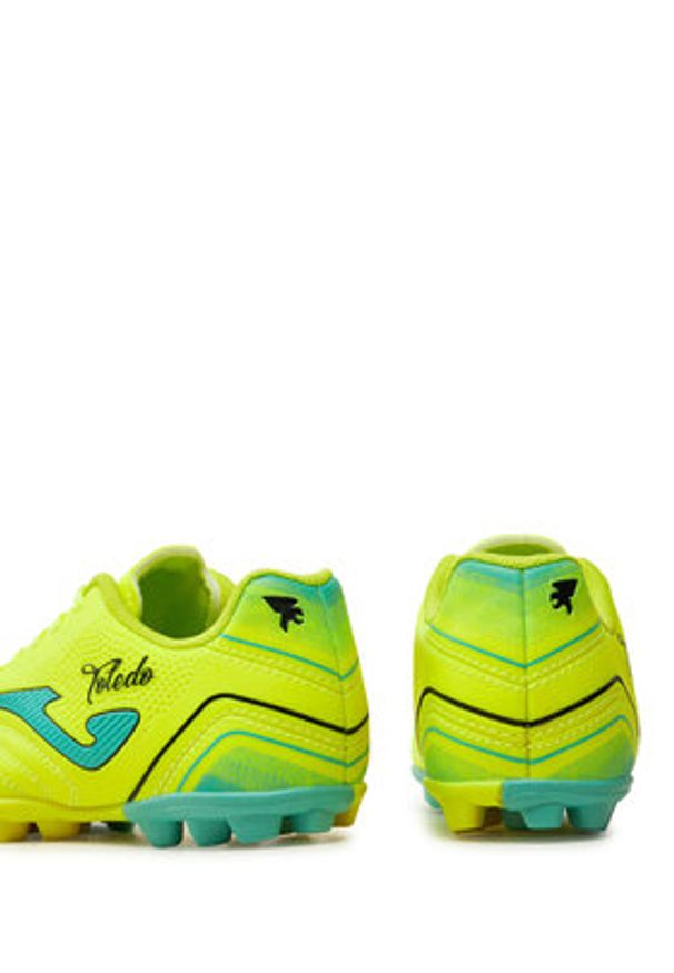 Joma Buty do piłki nożnej Toledo Jr TOJW2411HG Żółty. Kolor: żółty. Materiał: skóra