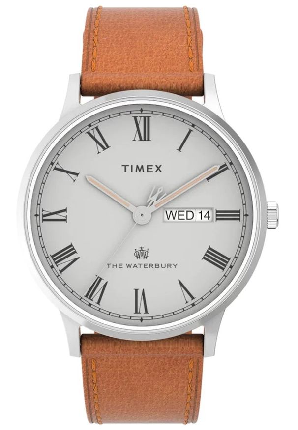 Timex - Zegarek Męski TIMEX Classic Waterbury TW2V73600. Materiał: skóra. Styl: klasyczny