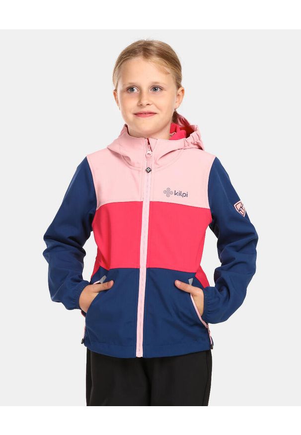 Dziewczęca kurtka softshell Kilpi RAVIA-J. Kolor: różowy. Materiał: softshell