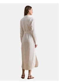Lauren Ralph Lauren - LAUREN RALPH LAUREN Sukienka koszulowa 200P13685001 Écru Regular Fit. Kolor: kremowy. Materiał: len. Typ sukienki: koszulowe #2