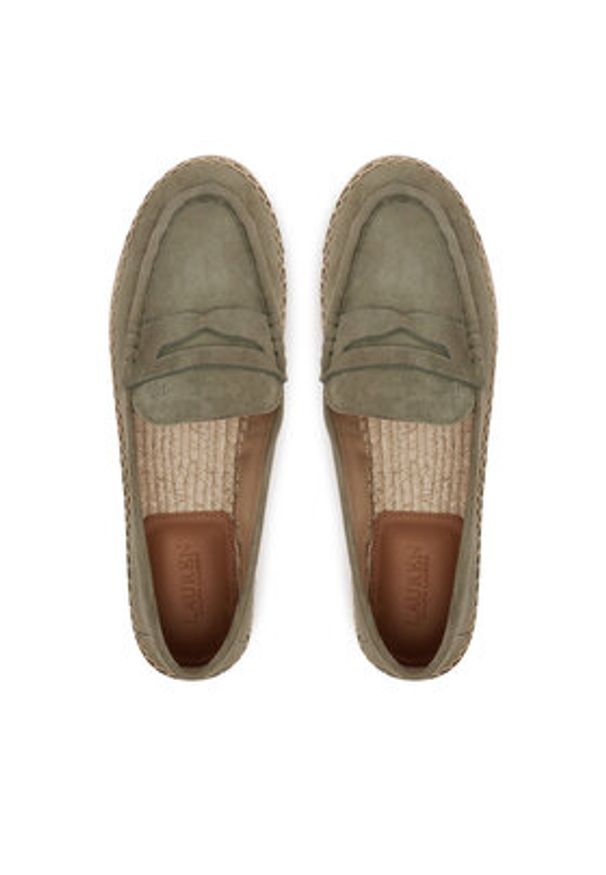 Lauren Ralph Lauren - LAUREN RALPH LAUREN Espadryle Luize 802953958008 Khaki. Kolor: brązowy. Materiał: zamsz, skóra