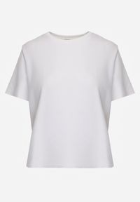 Renee - Biały Casualowy T-shirt z Bawełny Nealiara. Okazja: na co dzień. Kolor: biały. Materiał: bawełna. Wzór: aplikacja. Styl: casual #6