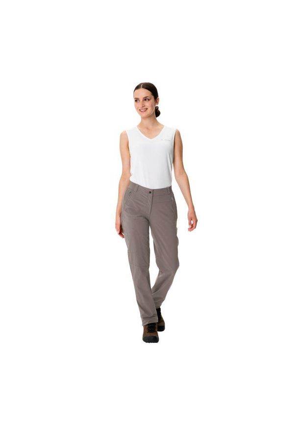 Vaude - Spodnie damskie VAUDE Farley Stretch III. Kolor: brązowy. Sezon: lato. Sport: turystyka piesza