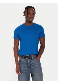 Tommy Jeans T-Shirt DM0DM04411 Niebieski Regular Fit. Kolor: niebieski. Materiał: bawełna