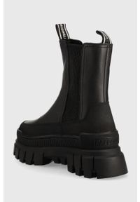 Palladium sztyblety Revolt Chelsea Ranger damskie kolor czarny na platformie. Nosek buta: okrągły. Kolor: czarny. Materiał: guma. Obcas: na platformie #4