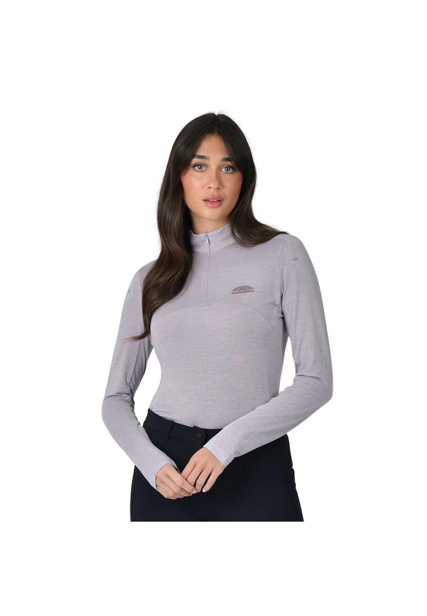 WEATHERBEETA - Damska koszulka do jazdy konnej Weatherbeeta Bamboo. Kolor: fioletowy. Długość rękawa: długi rękaw