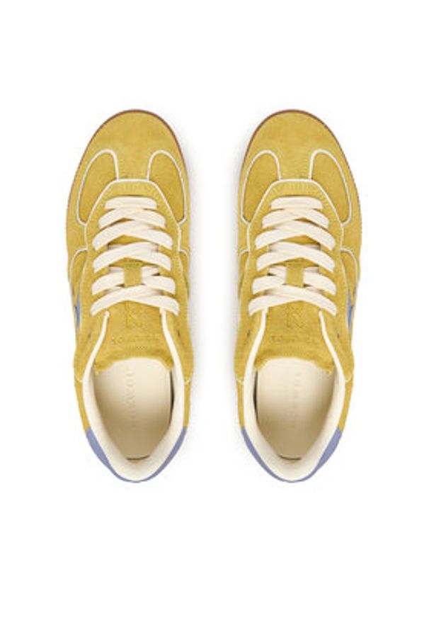 Nokwol Sneakersy August Zielony. Kolor: zielony. Materiał: skóra, zamsz