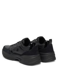 TOMMY HILFIGER - Tommy Hilfiger Sneakersy Chunky Runner Patent FW0FW08840 Czarny. Kolor: czarny. Materiał: skóra #3
